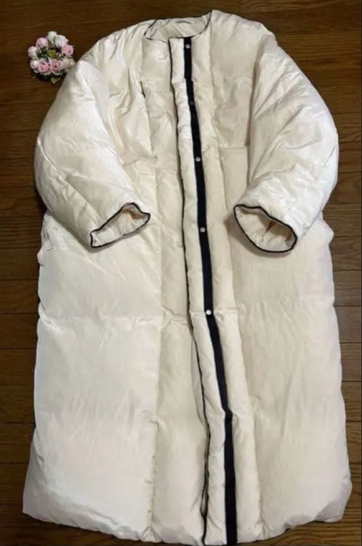 ☆HOUSE OF LOTUS ☆ストール付ダウンコート☆オフホワイト☆☆