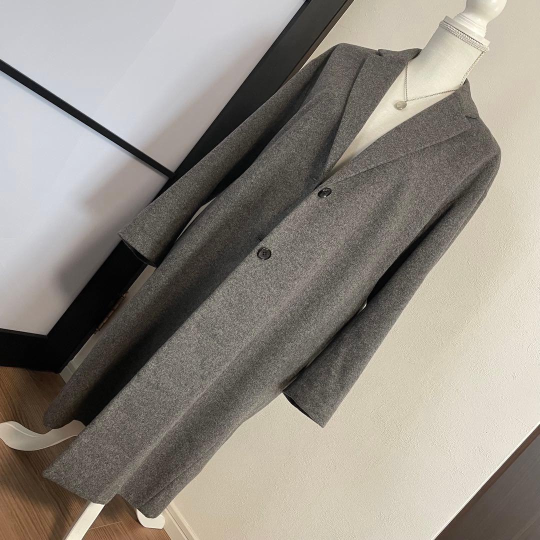 HELIOPOLE エリオポール　ウールカシミヤチェスターコート　グレー