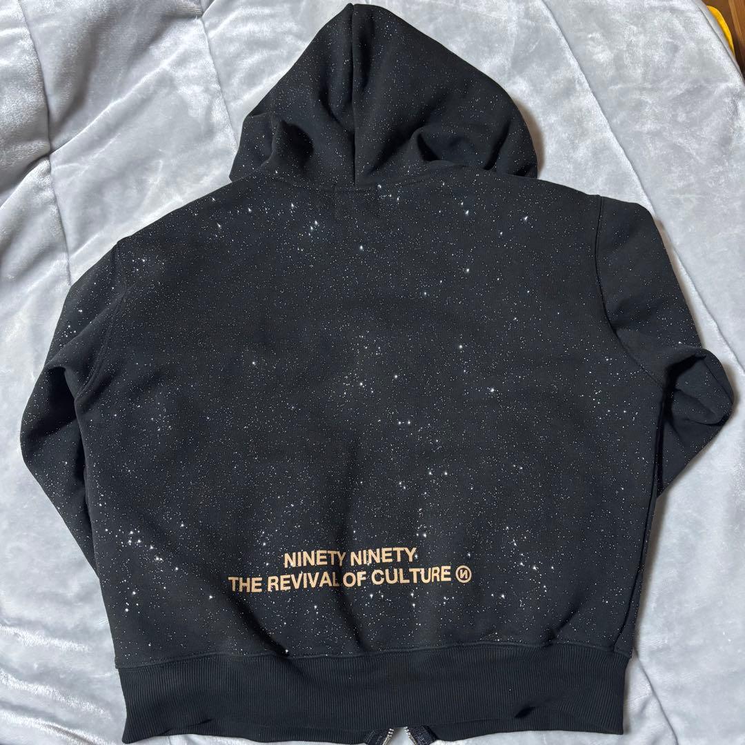 トップス 9090 girl OG Logo Glitter Zip Hoodie