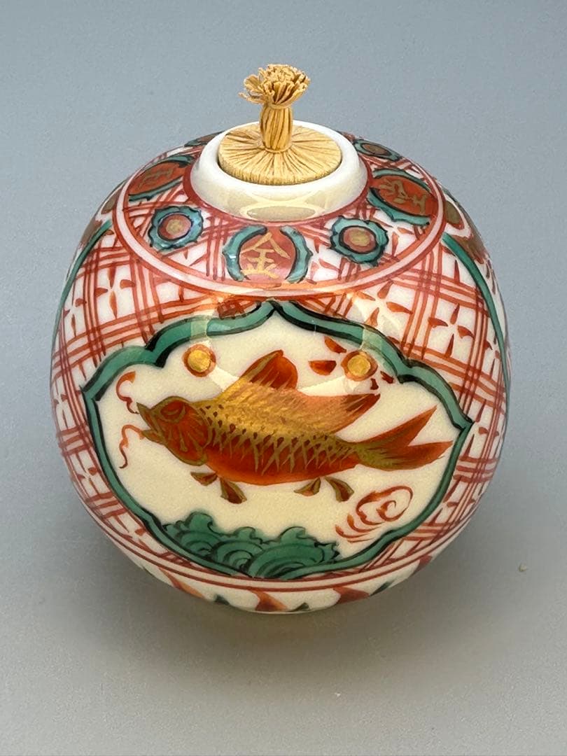 茶道具　茶箱用　三っ揃　赤絵