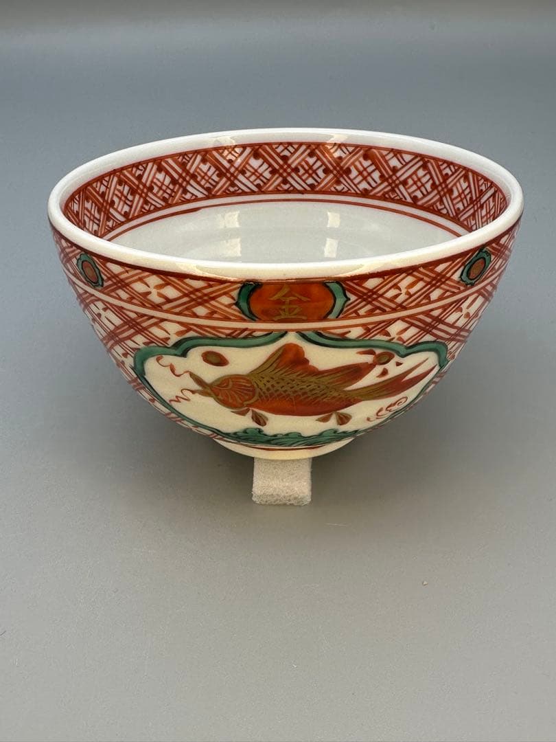 茶道具　茶箱用　三っ揃　赤絵