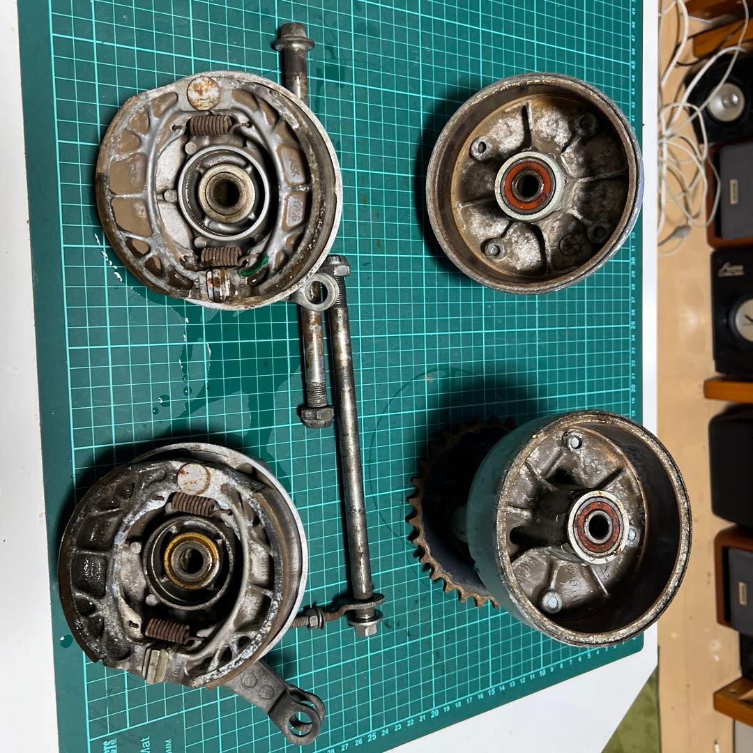 ホンダ　純正　モンキー前後　ハブ　ドラム　ブレーキ