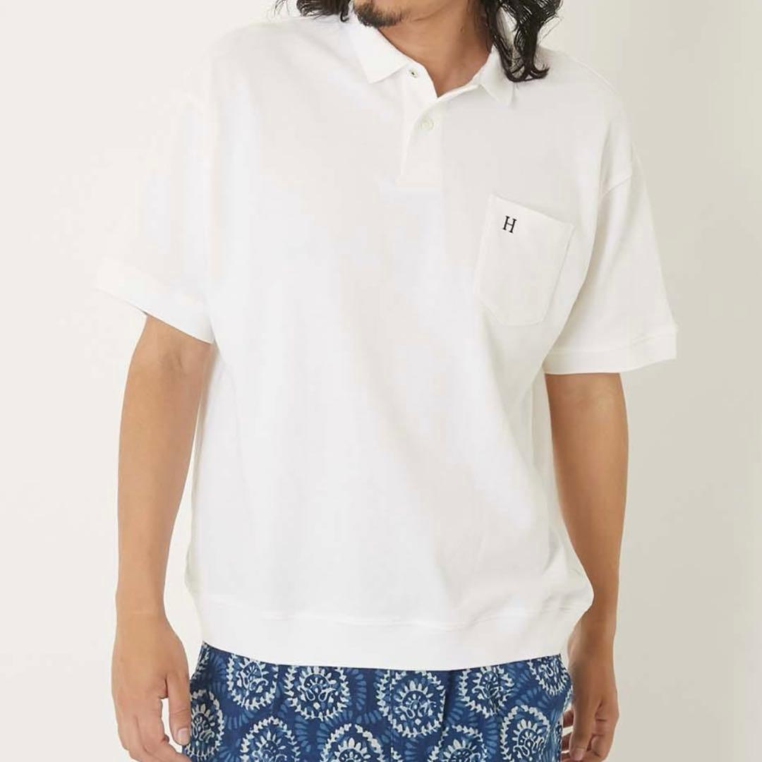 HOLLYWOOD RANCH MARKET ポケットカノコポロシャツ