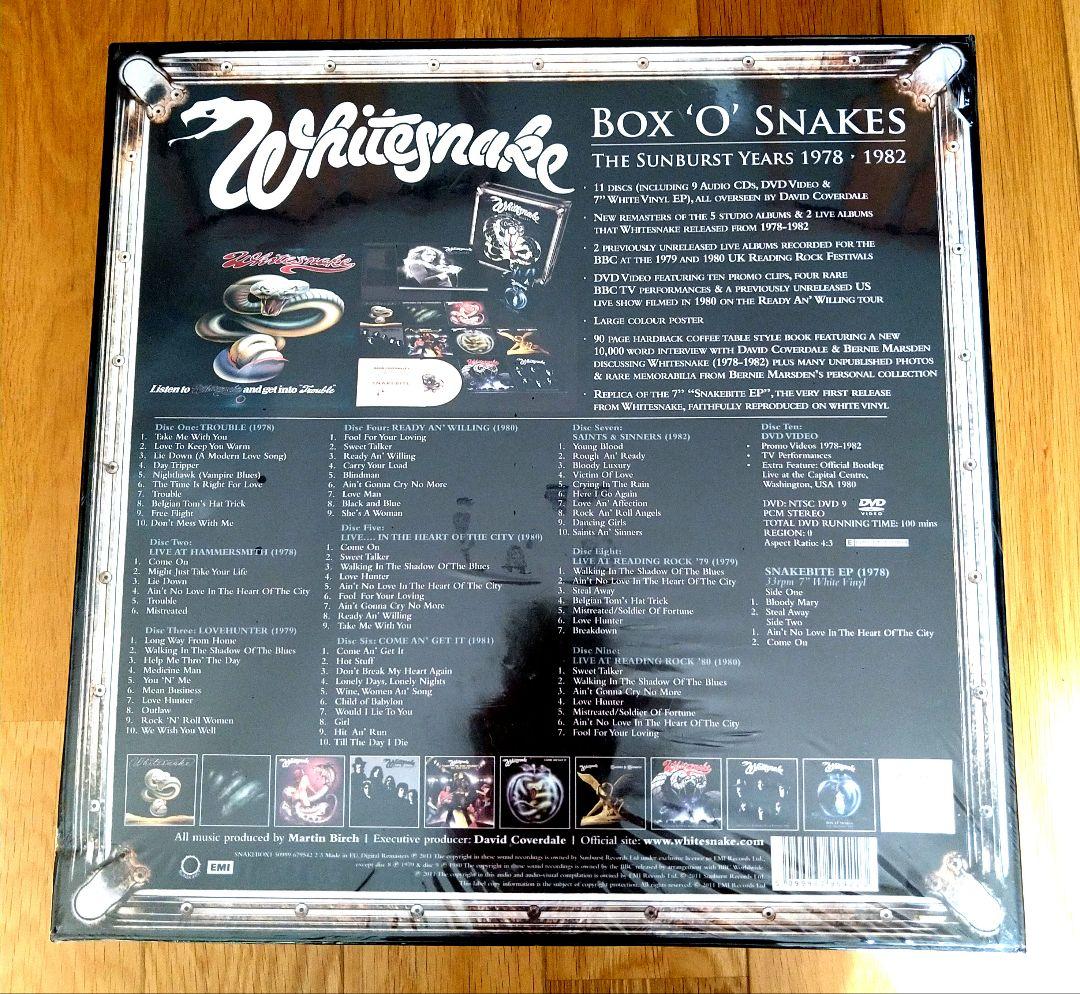 洋楽 Whitesnake Box O' Snakes1978-1982