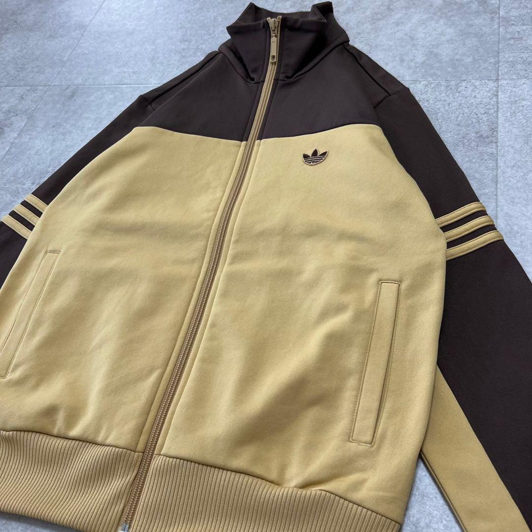 希少カラー　アディダス　90s 00sトラックジャケット　ジャージ　ブラウン
