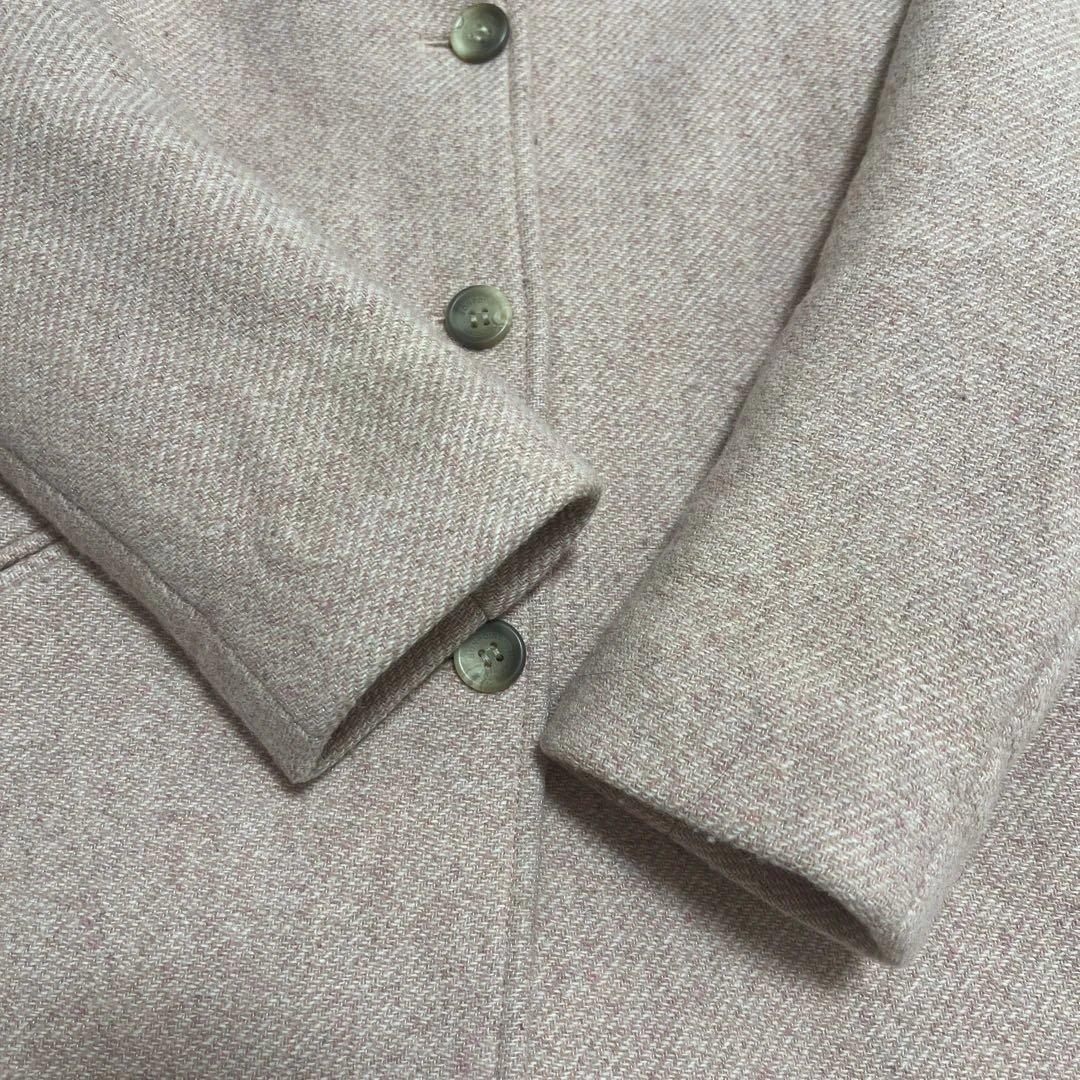 ボンポワン　6A コート（ヒョウ柄襟）