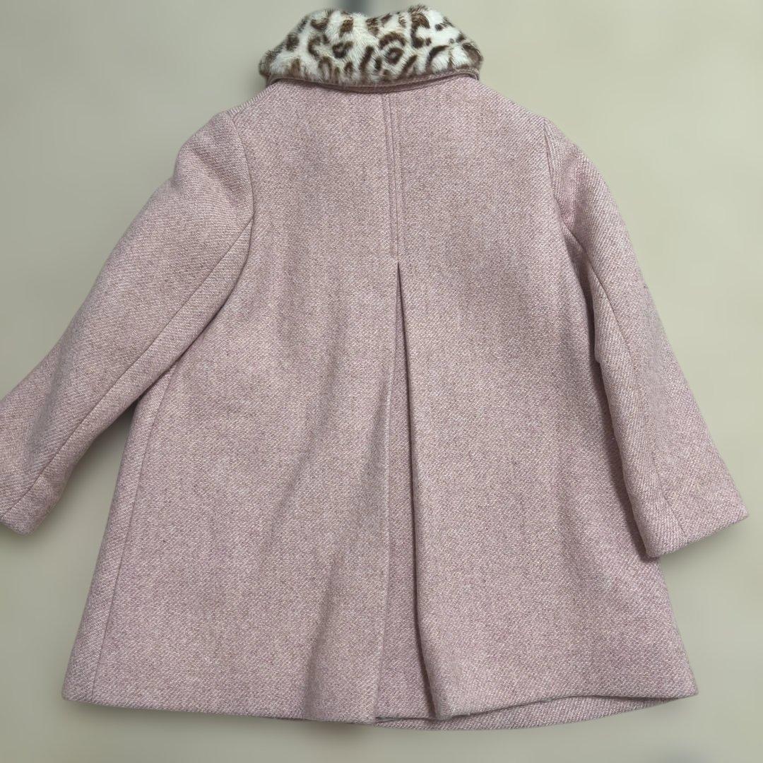 ボンポワン　6A コート（ヒョウ柄襟）