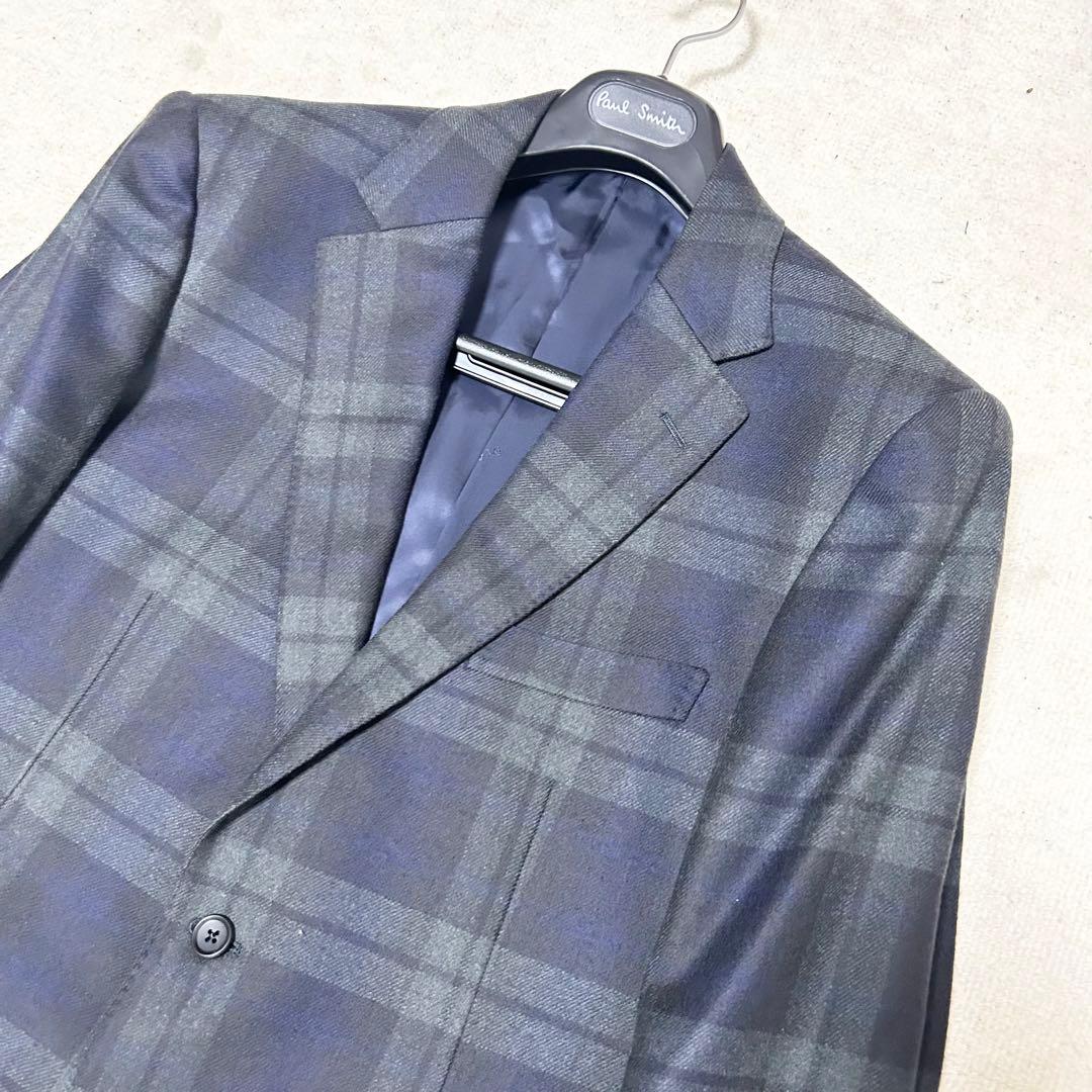 極美品　マッキントッシュロンドン　テーラードジャケット　ブラックウォッチチェック