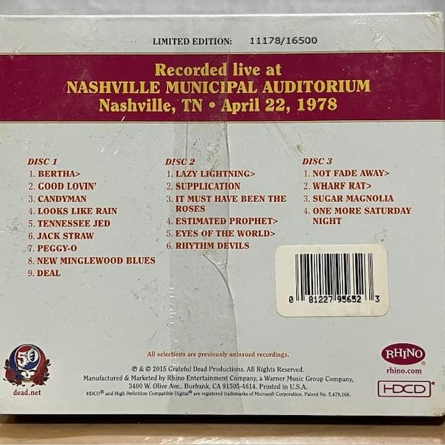 Grateful Dead - Dave's Picks Vol 15（新品）