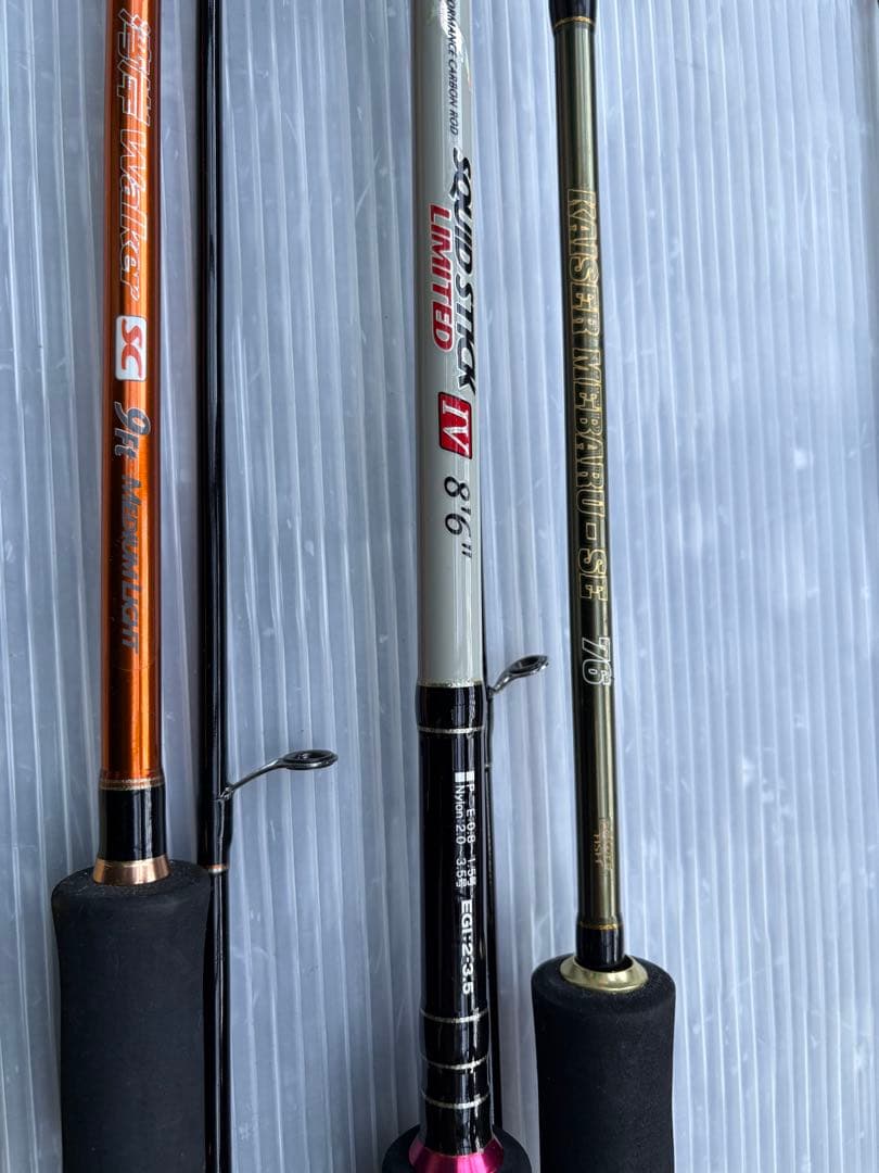 メバルロッド　エギングロッド　シーバスロッドセット　7.6 8.6 9ft