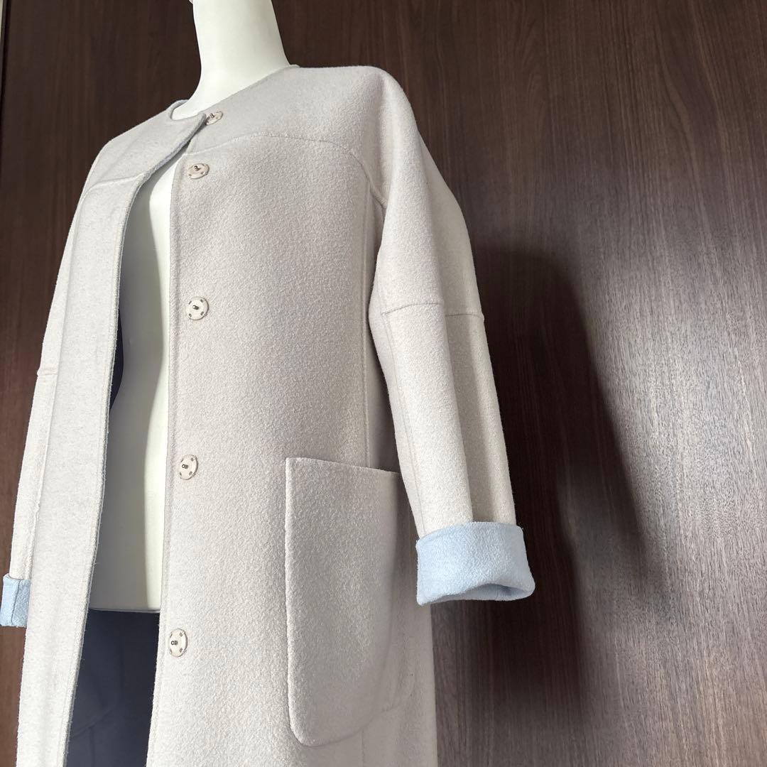 レリアン⭐︎リバーシブルノーカラーコート