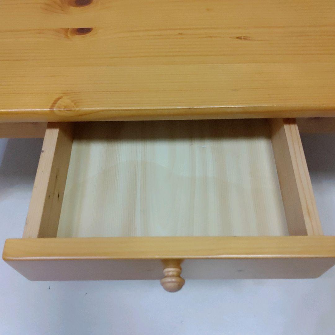 カントリー家具　アメリカンカントリー　ローテーブル　引き出し2杯　送料無料