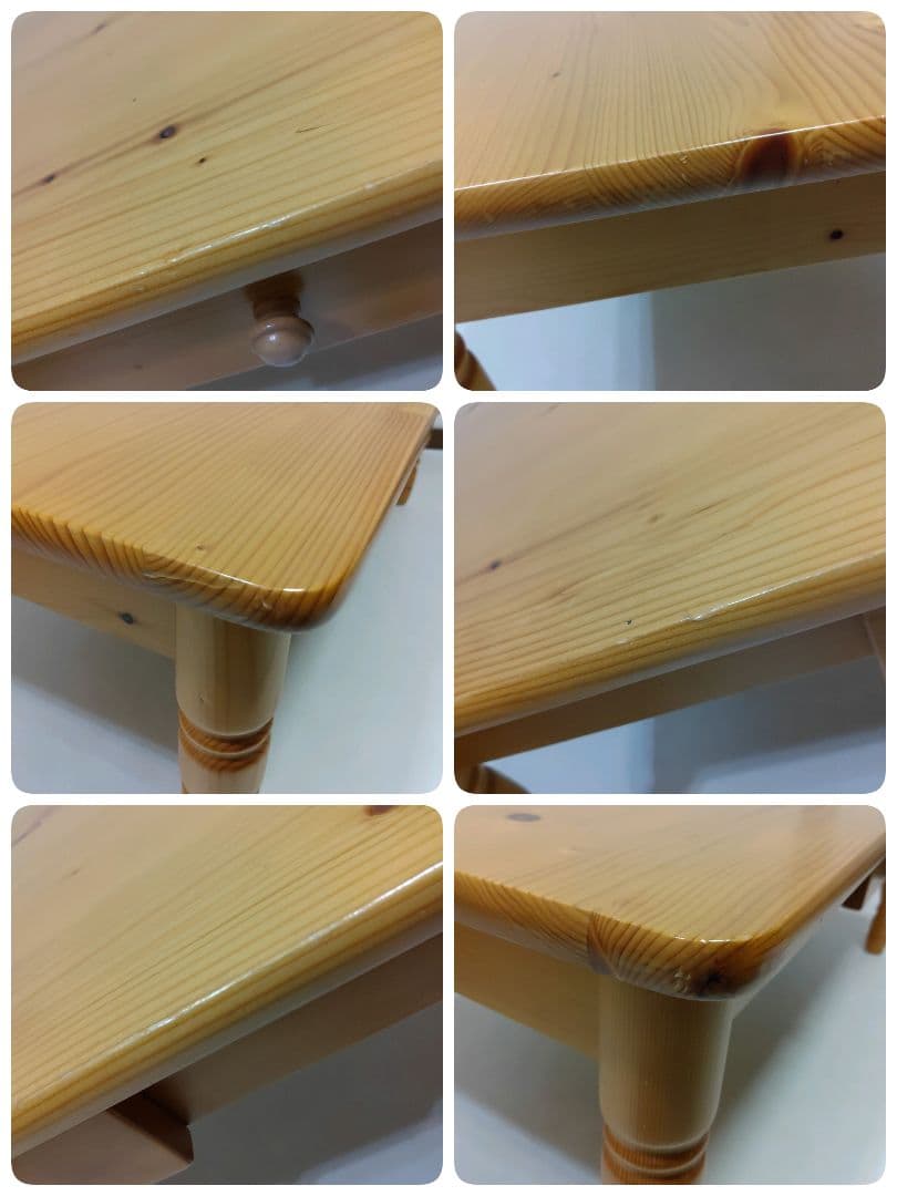 カントリー家具　アメリカンカントリー　ローテーブル　引き出し2杯　送料無料