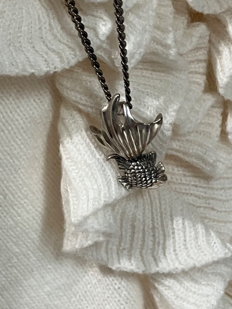 刻印 かすう工房 金魚 ペンダント トップ チャーム