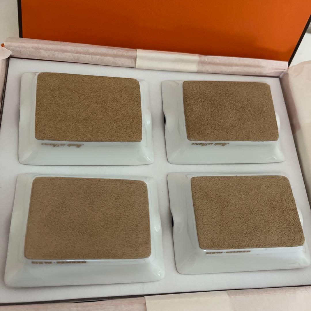 美品　HERMES エルメス　ミニアッシュトレイ　灰皿　ゴールド　サーカス柄