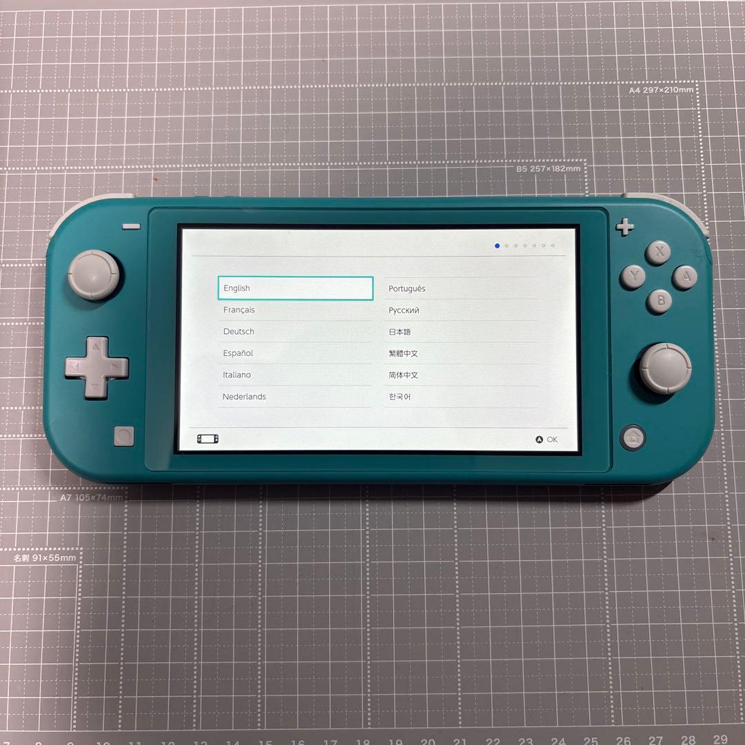 ニンテンドースイッチライト　ターコイズ　中古　動作確認済　初期化
