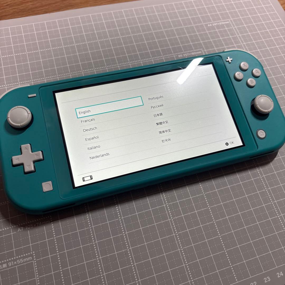 ニンテンドースイッチライト　ターコイズ　中古　動作確認済　初期化