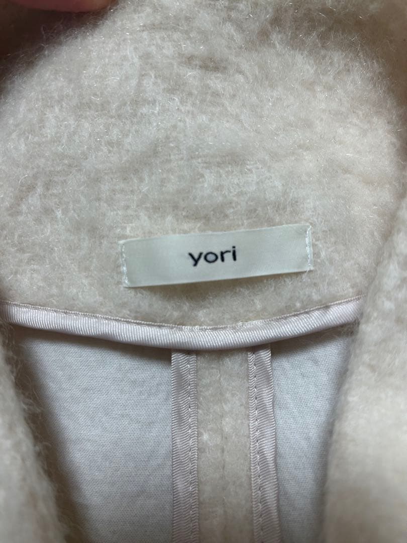yori ウールモヘアシャギージャケット　ベビーピンク