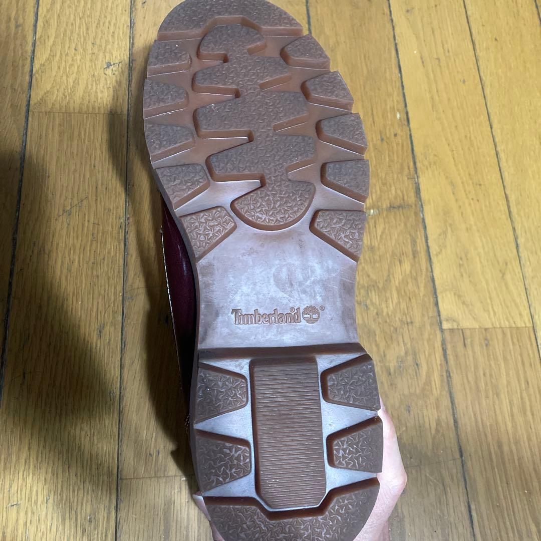 バーガンディ レザー ローカットシューズ