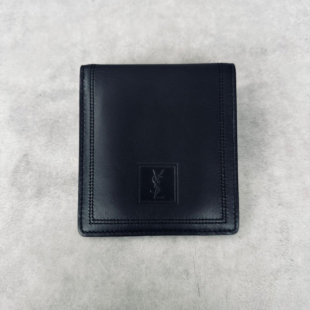 未使用訳あり✨Yves Saint Laurent YSLロゴ　二つ折り財布