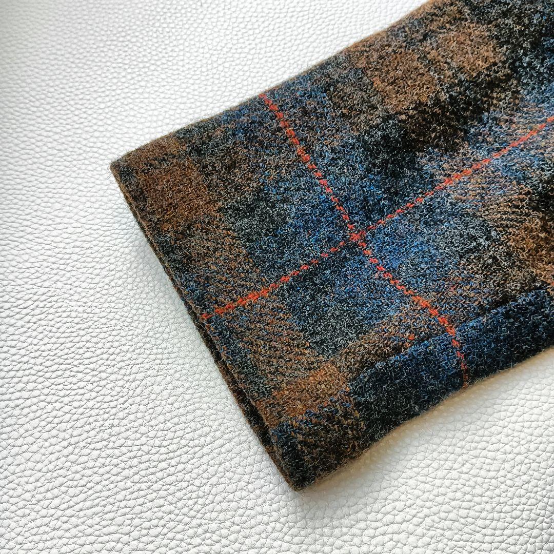 美品✨イチアンティークス タータンチェック ロングコート ウール ゆったり