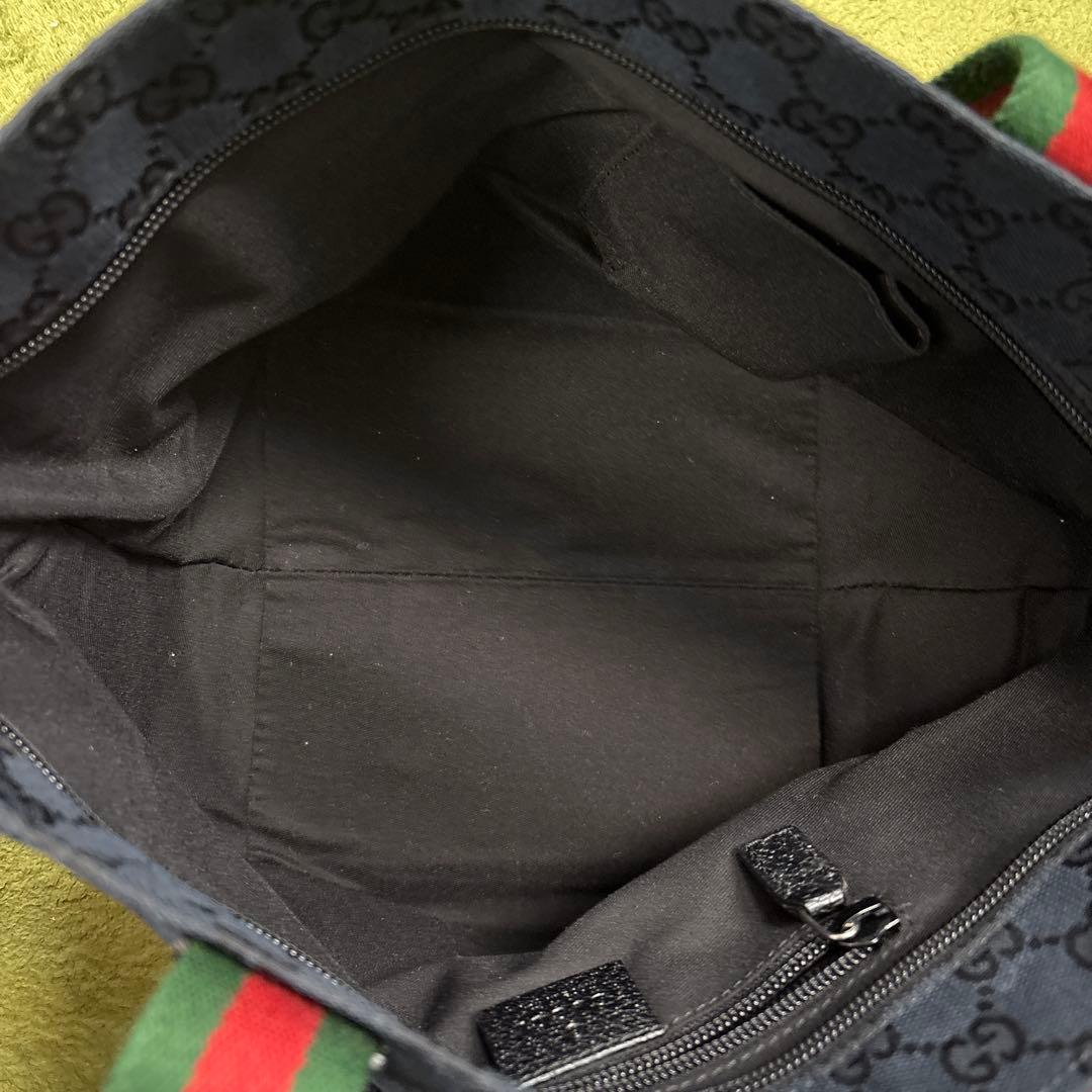 【美品】GUCCI ブラック トートバッグ