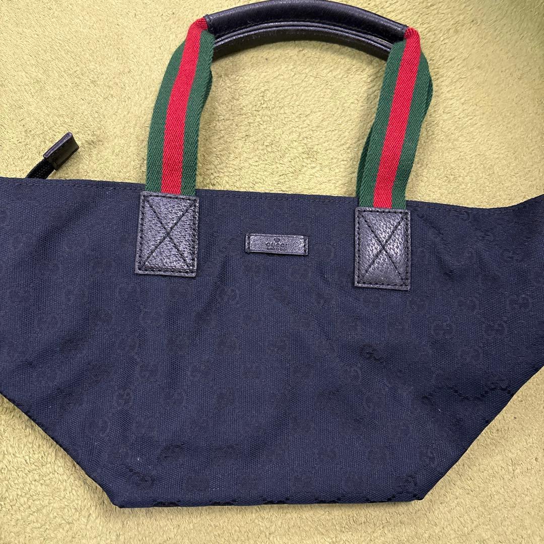 【美品】GUCCI ブラック トートバッグ