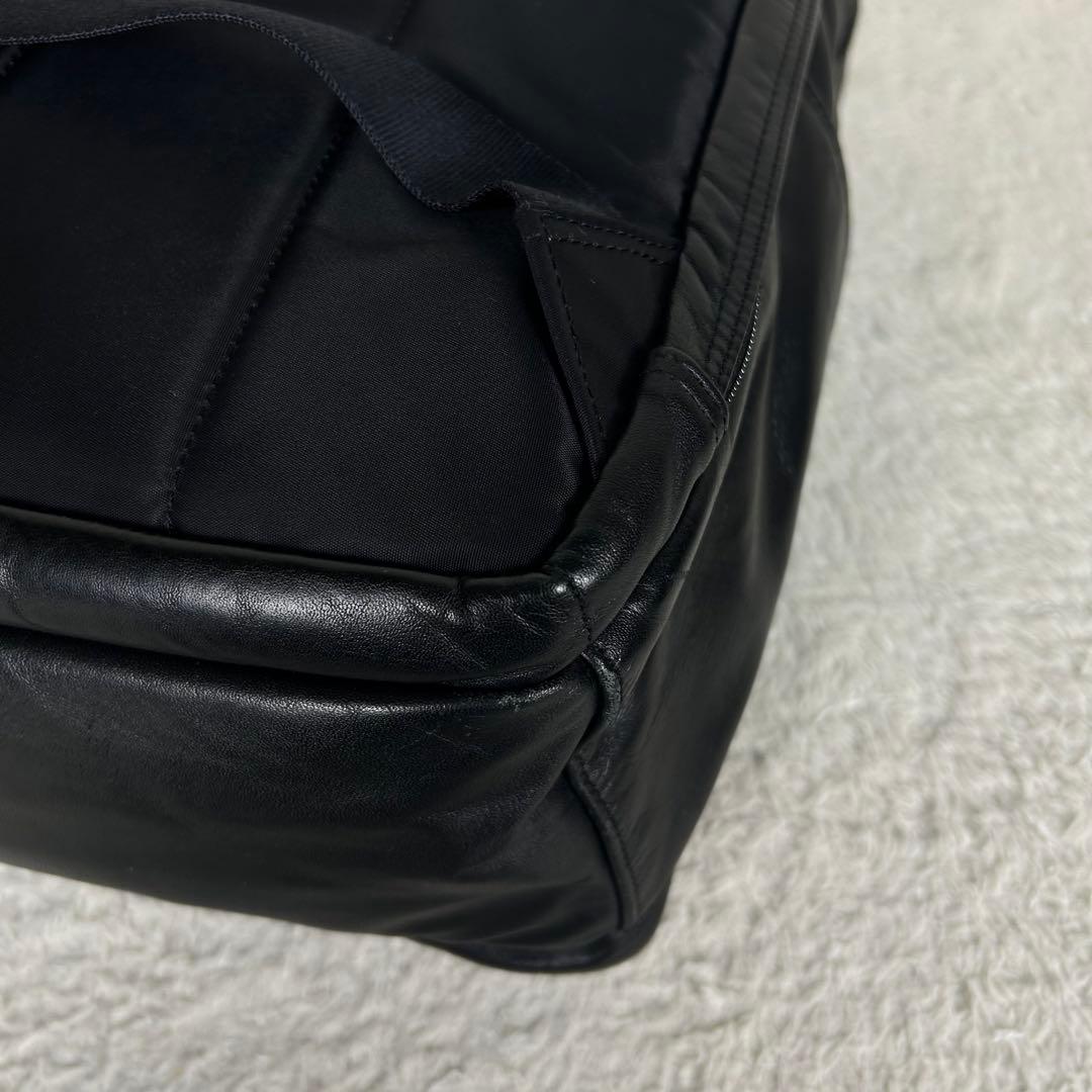 PORTER TIME BLACK DAYPACK 牛革製 完売品