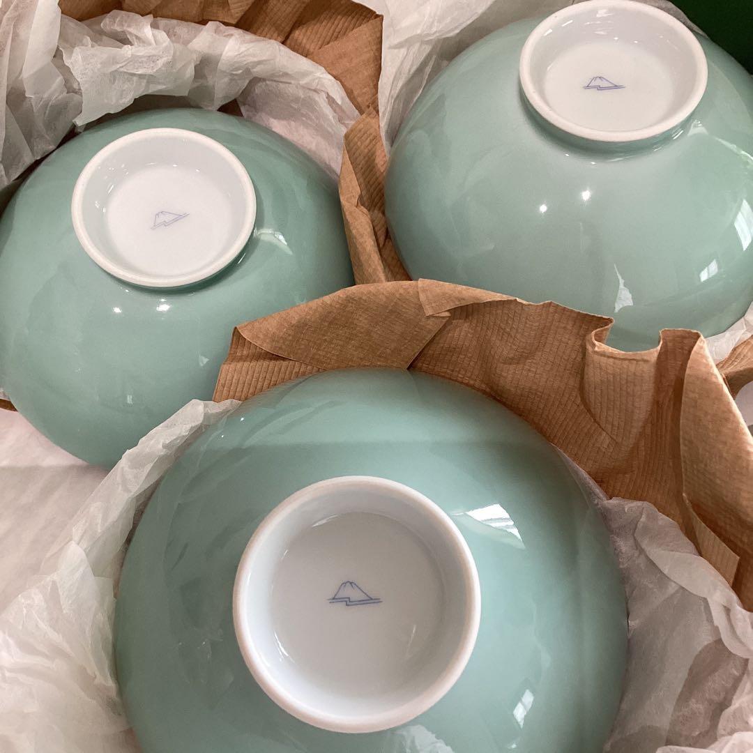 宮内庁御用達　深川製磁　みのり御飯茶碗揃5個組　未使用保管品