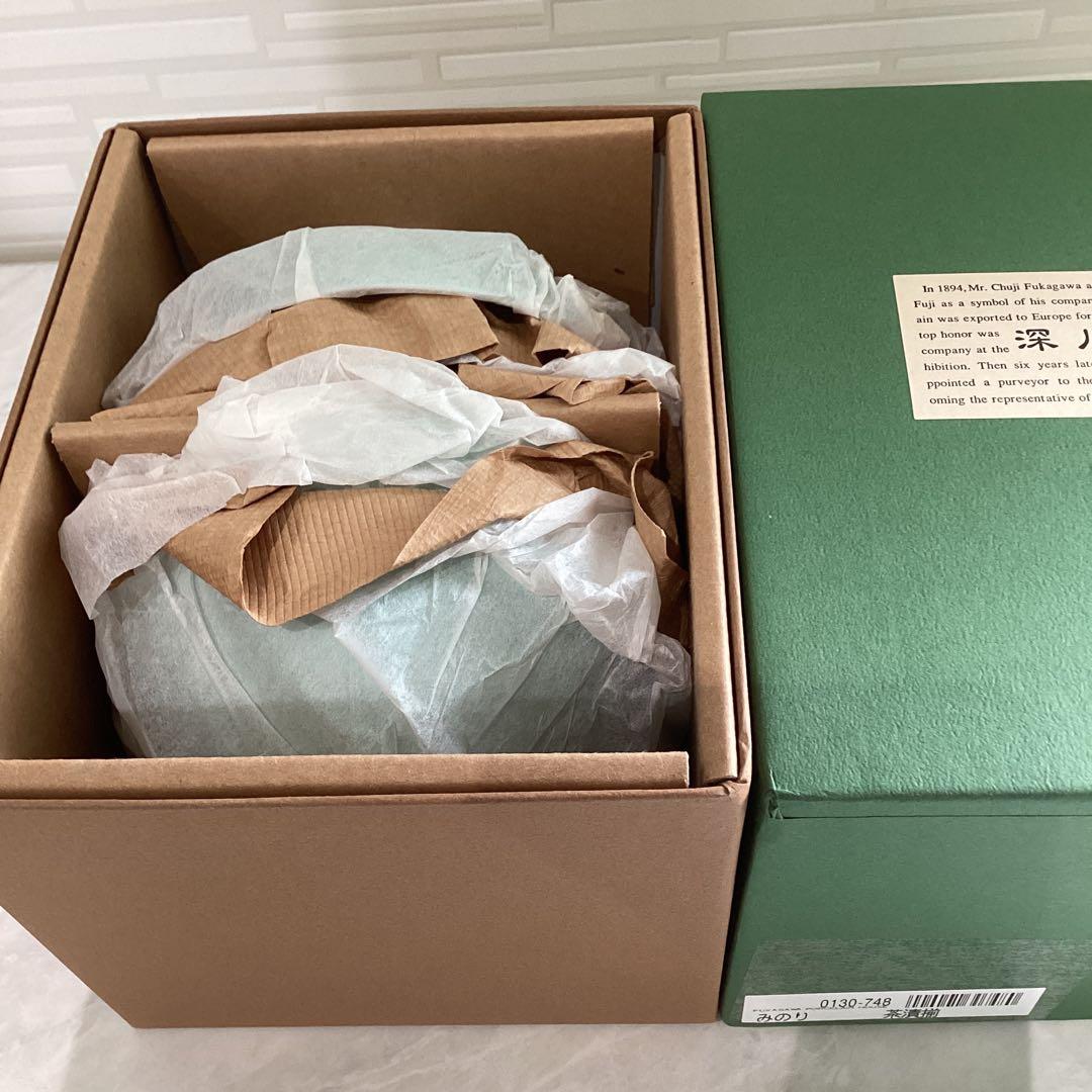 宮内庁御用達　深川製磁　みのり御飯茶碗揃5個組　未使用保管品