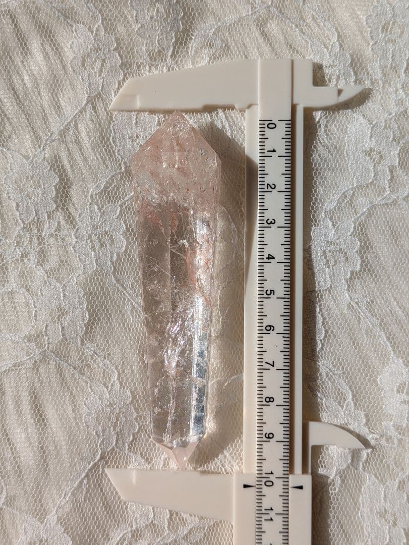 高品質　♡ピンクアゼツライト（通称） ピンククリアクォーツ♡ 　ワンド　　虹