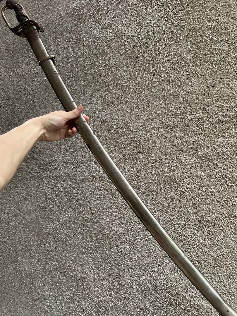 特大　指揮刀　サーベル　日本軍　模造刀　模擬刀　軍装品　短剣　全長112.5cm