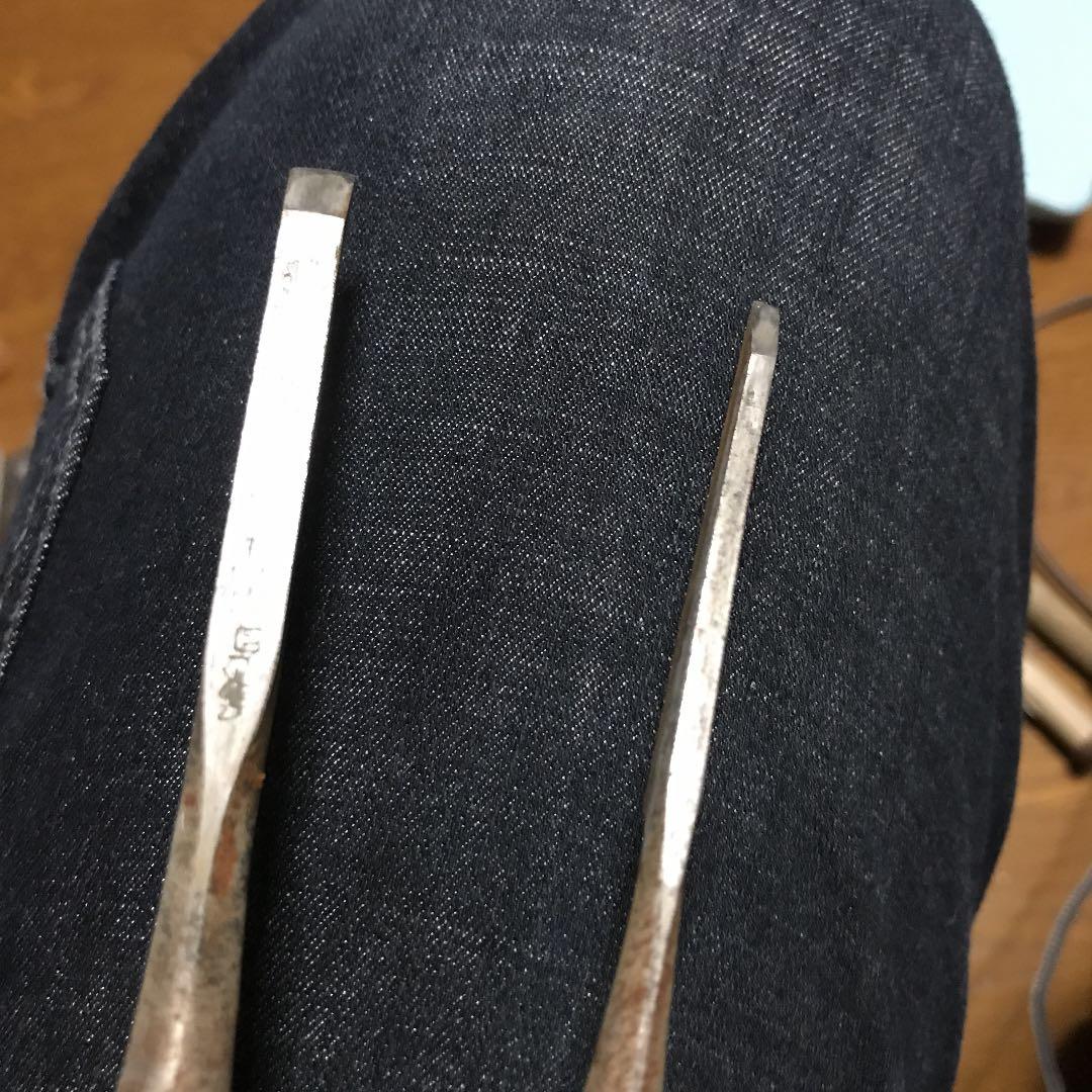 ⑬ノミ　銘いり本職用ノミ　6本セット