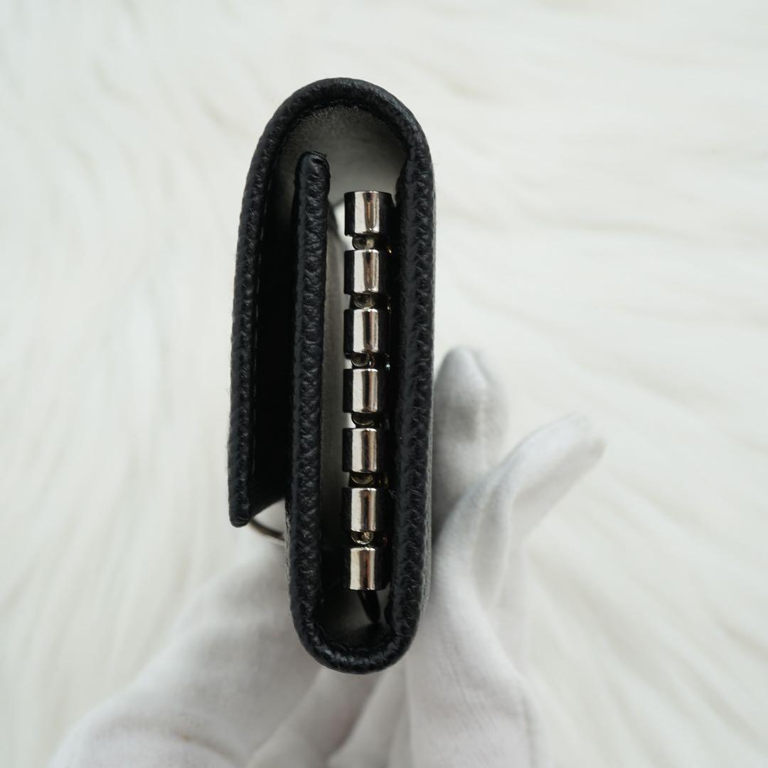 未使用品　箱付き　BVLGARI ブルガリ　キーケース　サークル金具　ブラック