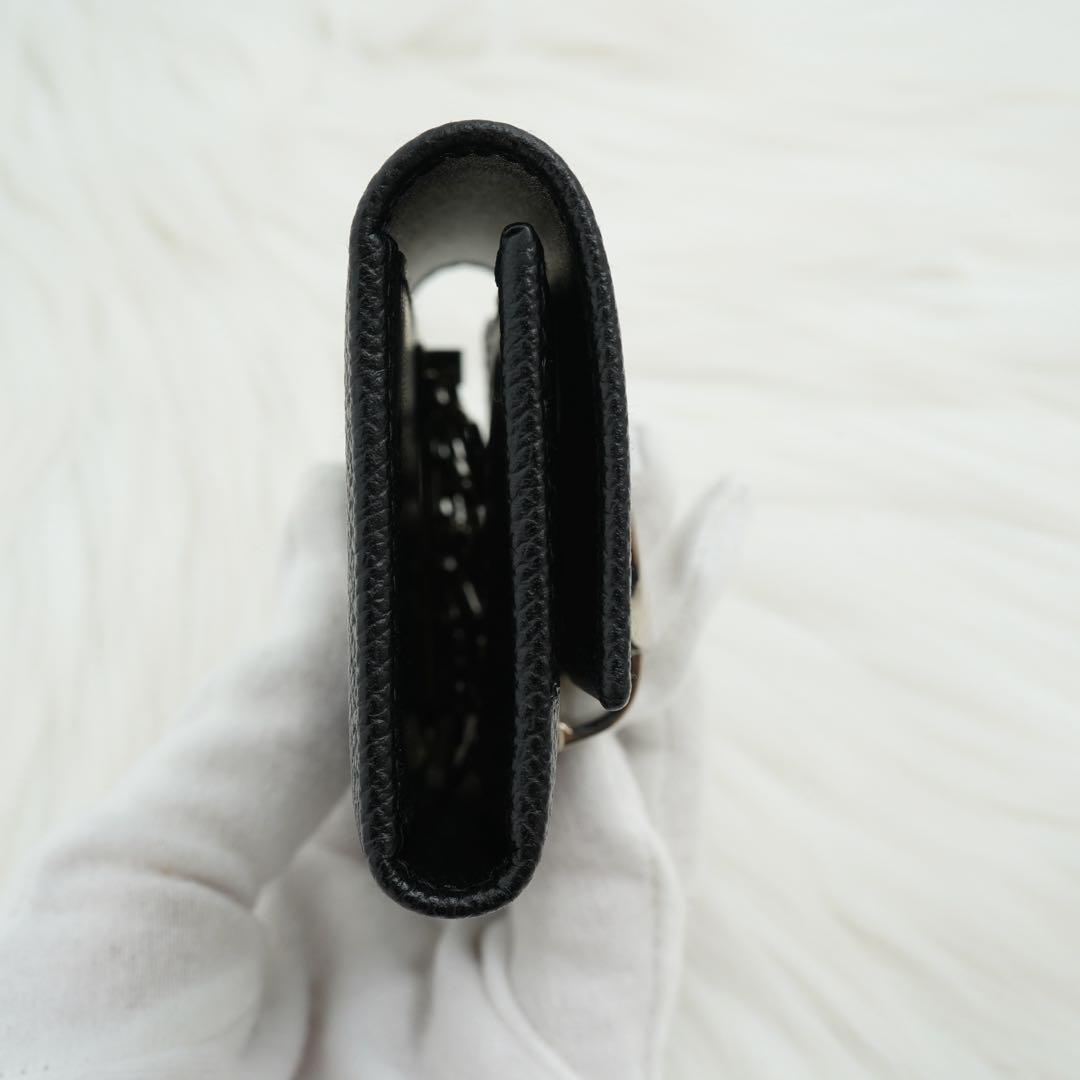 未使用品　箱付き　BVLGARI ブルガリ　キーケース　サークル金具　ブラック