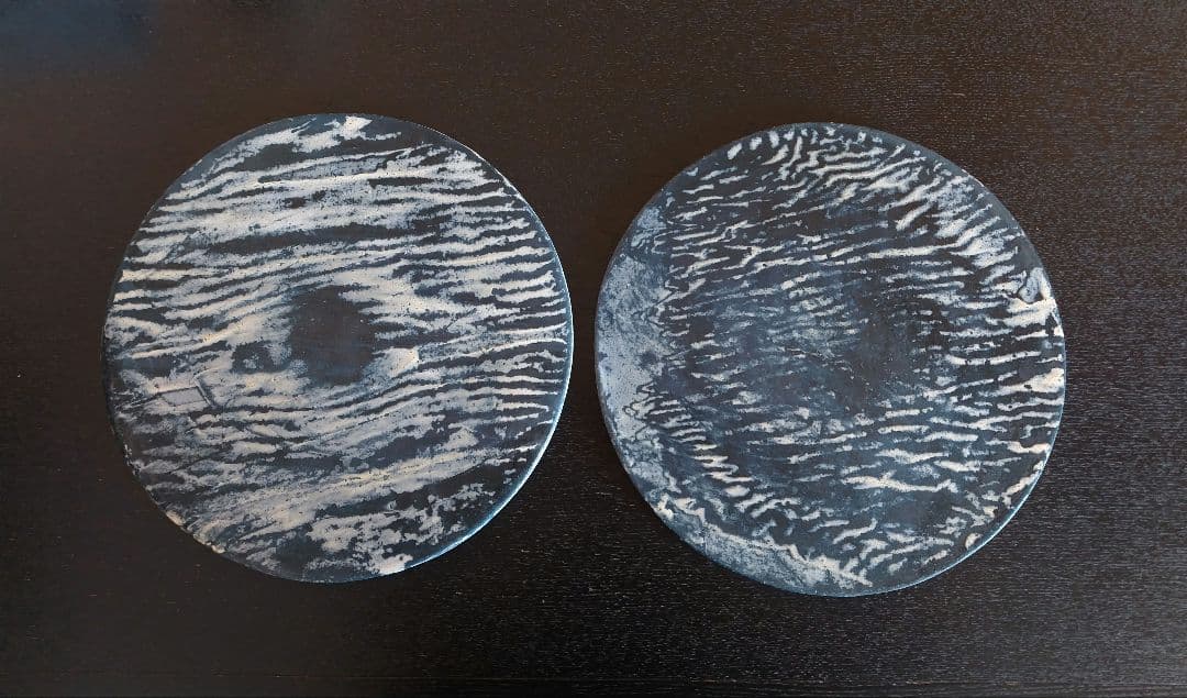 紺野乃芙子　平皿　丸皿　プレート　2枚