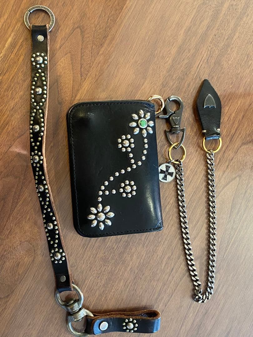 HTCレザー 二つ折り財布　セット