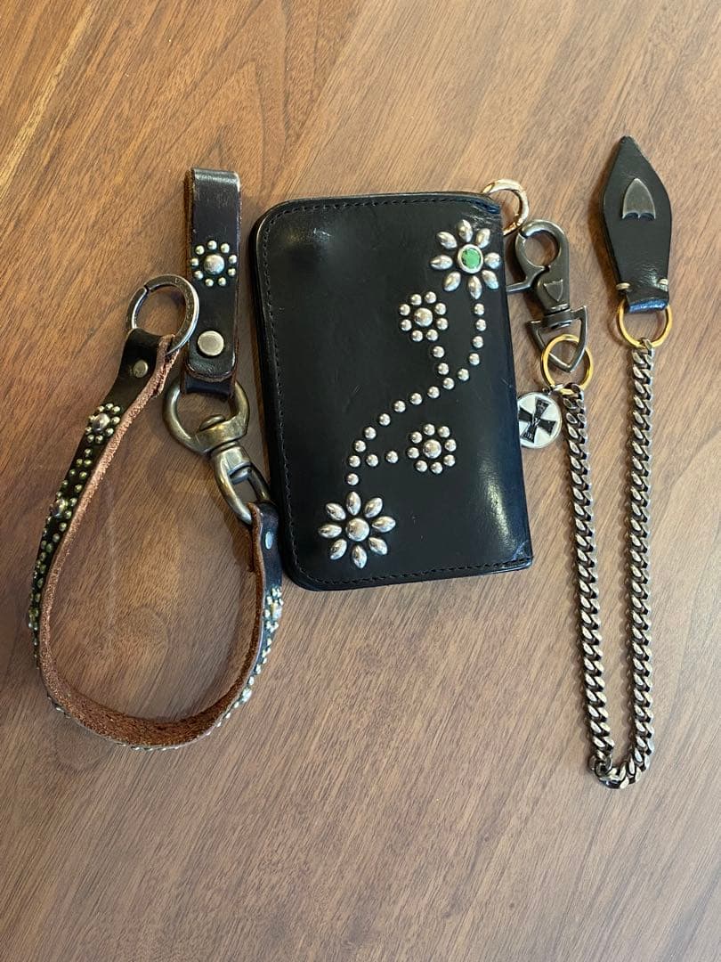 HTCレザー 二つ折り財布　セット