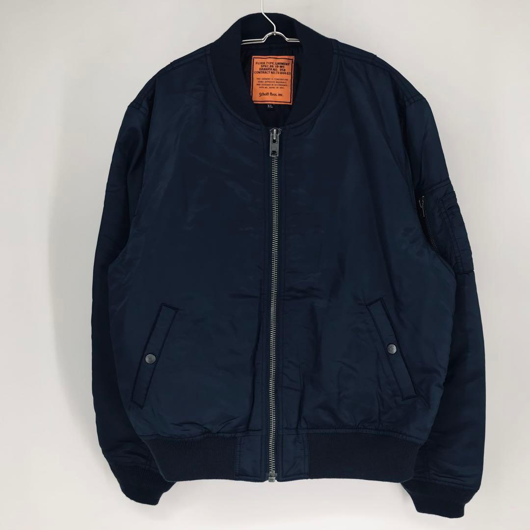 ショット×ロンハーマン　MA-1 XL ネイビー