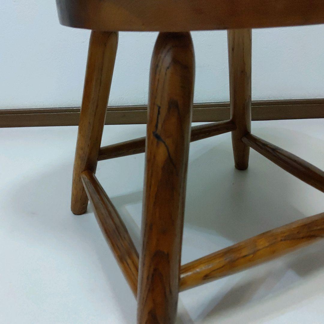 レア 座面回転 英国 アンティーク ホイールバックチェア ヴィンテージチェア