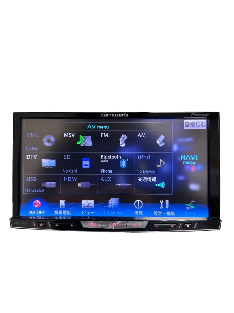 パイオニア AVIC-ZH0007 Bluetooth 地図データ2021年