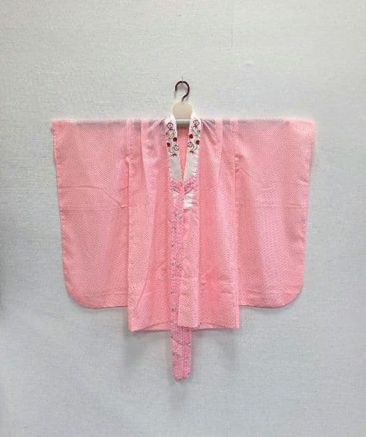 七五三　7歳　120cm　黒　しぼり柄　ポリエステル　髪飾り