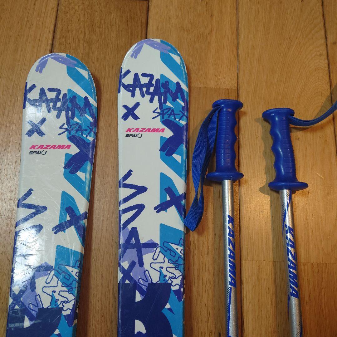 KAZAMA スキー106cm ブーツ 約21cm ストック 91cm セット