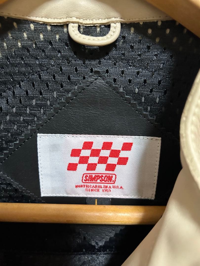 SIMPSOM 牛革ジャケット ベージュ