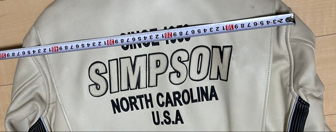 SIMPSOM 牛革ジャケット ベージュ