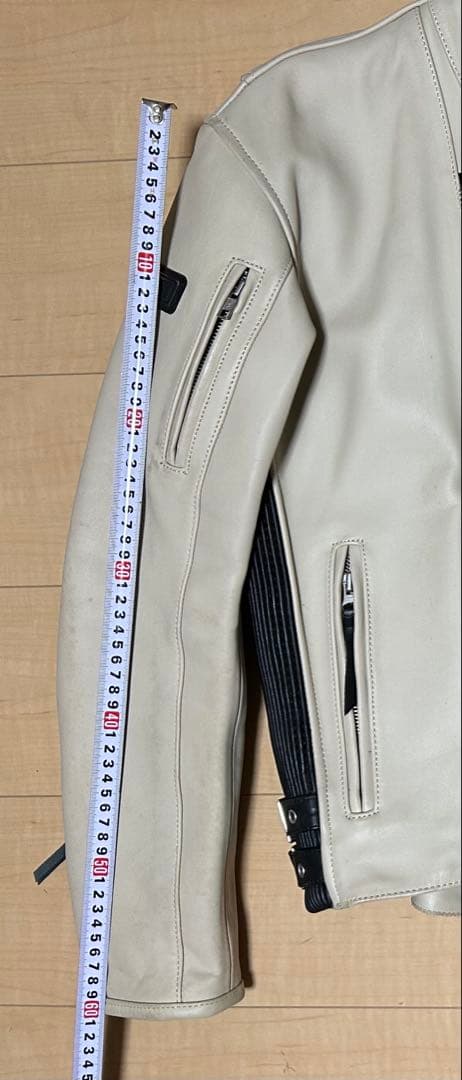 SIMPSOM 牛革ジャケット ベージュ