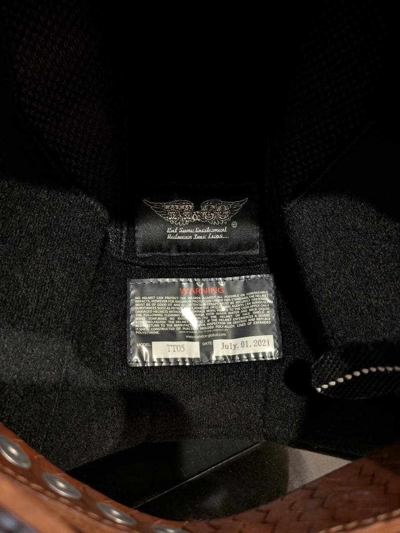 TT＆CO TTandCO スーパーマグナム ジェットヘルメット レザー