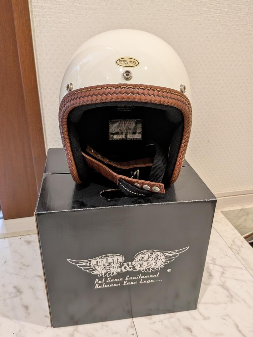 TT＆CO TTandCO スーパーマグナム ジェットヘルメット レザー