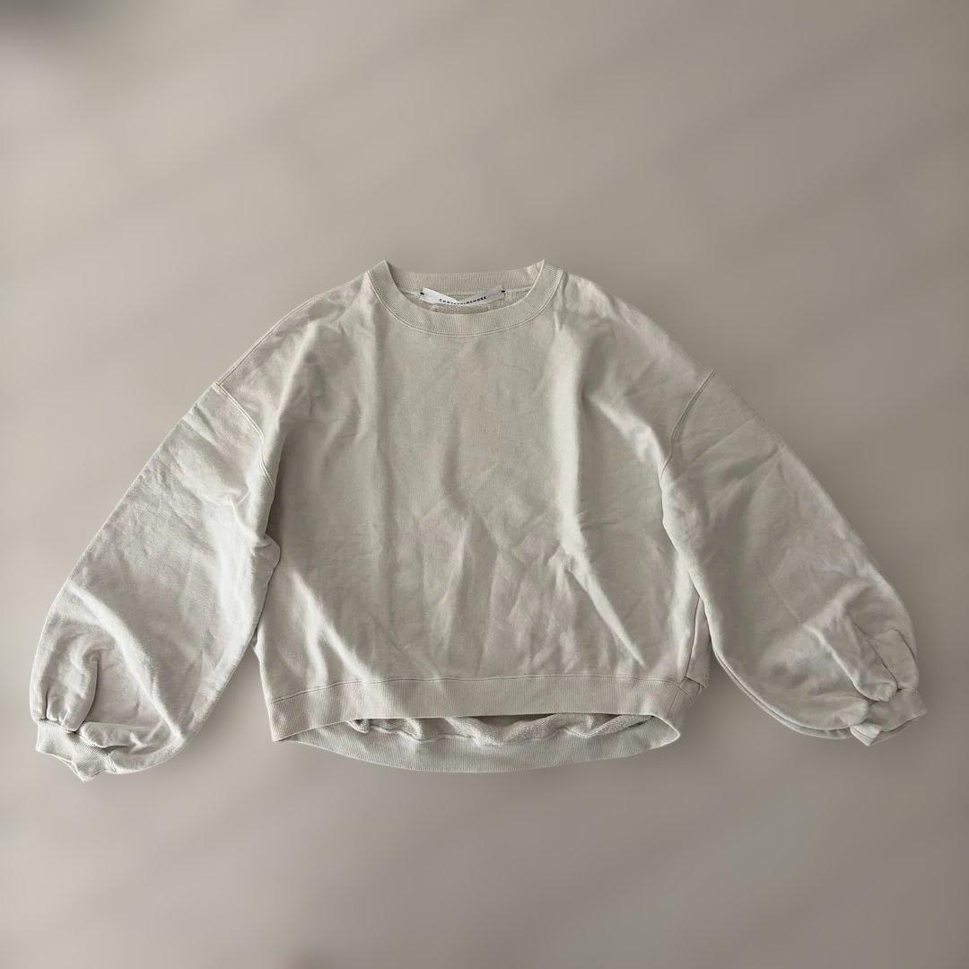 コグザビッグスモーク　バルーンスリーブ スウェット　F アイボリー