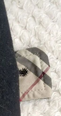 バーバリーロンドンウールPコート黒　ノバチェック　M